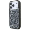 Karl Lagerfeld IML Leopard Pattern MagSafe dėklas skirtas Apple iPhone 17 Pro juodos spalvos