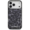 Karl Lagerfeld IML Leopard Pattern MagSafe dėklas skirtas Apple iPhone 17 Pro Max juodos spalvos