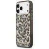 Karl Lagerfeld IML Leopard Pattern MagSafe dėklas skirtas Apple iPhone 17 Pro Max rudos spalvos