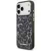 Karl Lagerfeld IML Leopard Pattern MagSafe dėklas skirtas Apple iPhone 17 Pro Max juodos spalvos
