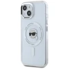 Karl Lagerfeld dėklas skirtas Apple iPhone 15 Plus compatible with MagSafe KLHMP15MHLSKIH (IML Metal K Head) baltos spalvos