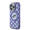 Karl Lagerfeld IML Monogram K&CH Heads MagSafe Apple iPhone 16 Pro dėklas telefonui violetinės spalvos