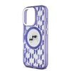 Karl Lagerfeld IML Monogram K&CH Heads MagSafe Apple iPhone 16 Pro dėklas telefonui violetinės spalvos
