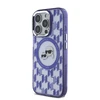 Karl Lagerfeld IML Monogram K&CH Heads MagSafe Apple iPhone 16 Pro Max dėklas telefonui violetinės spalvos