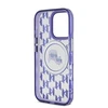 Karl Lagerfeld IML Monogram K&CH Heads MagSafe Apple iPhone 16 Pro Max dėklas telefonui violetinės spalvos