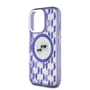 Karl Lagerfeld IML Monogram K&CH Heads MagSafe Apple iPhone 16 Pro Max dėklas telefonui violetinės spalvos