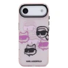 Karl Lagerfeld IML Multi K&CH Heads dėklas skirtas Apple iPhone Air Rožinė