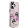 Karl Lagerfeld IML Multi K&CH Heads dėklas skirtas Apple iPhone 17 Rožinė
