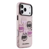 Karl Lagerfeld IML Multi K&CH Heads dėklas skirtas Apple iPhone 17 Pro Max Rožinė