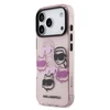 Karl Lagerfeld IML Multi K&CH Heads dėklas skirtas Apple iPhone 17 Pro Rožinė