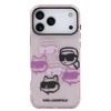 Karl Lagerfeld IML Multi K&CH Heads dėklas skirtas Apple iPhone 17 Pro Max Rožinė