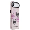 Karl Lagerfeld IML Multi K&CH Heads dėklas skirtas Apple iPhone Air Rožinė