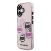 Karl Lagerfeld IML Multi K&CH Heads dėklas skirtas Apple iPhone 17 Rožinė