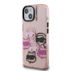 Karl Lagerfeld IML Multi K&CH Heads dėklas Apple iPhone 15 rožinės spalvos