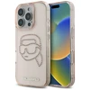 Karl Lagerfeld IML Rhinestones Karl Head - dėklas skirtas Apple iPhone 16 Pro pink