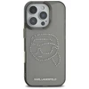 Karl Lagerfeld dėklas skirtas Apple iPhone 16 Pro KLHCP16LHKHDCELK (IML Rhinestones S K Head) juodos spalvos