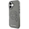 Karl Lagerfeld IML Rhinestones Karl Head Apple iPhone 16 dėklas telefonui juodos spalvos