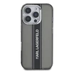 Karl Lagerfeld IML Stripe Logo Apple iPhone 16 Pro Max dėklas telefonui juodos spalvos