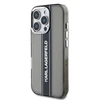 Karl Lagerfeld IML Stripe Logo Apple iPhone 16 Pro dėklas telefonui juodos spalvos