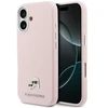 Karl Lagerfeld Karl & Choupette Head Pins Saffiano MagSafe dėklas iPhone 17 - Rožinė