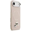 Karl Lagerfeld Karl &amp; Choupette Pins MagSafe dėklas skirtas Apple iPhone Air rožinės spalvos