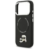 Karl Lagerfeld Karl & Choupette Pins MagSafe dėklas skirtas Apple iPhone 17 Pro Max juodos spalvos