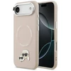 Karl Lagerfeld Karl &amp; Choupette Pins MagSafe dėklas skirtas Apple iPhone Air rožinės spalvos