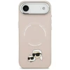 Karl Lagerfeld Karl &amp; Choupette Pins MagSafe dėklas skirtas Apple iPhone Air rožinės spalvos