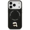 Karl Lagerfeld Karl Pin MagSafe dėklas skirtas Apple iPhone 17 Pro Max juodos spalvos