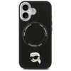 Karl Lagerfeld Karl Pin MagSafe dėklas skirtas Apple iPhone 17 juodos spalvos