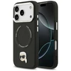 Karl Lagerfeld Karl Pin MagSafe dėklas skirtas Apple iPhone 17 Pro juodos spalvos