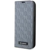 Karl Lagerfeld KLBKP14LSAKLHPG Apple iPhone 14 Pro 6.1" atverčiamas dėklas telefonui sidabro spalvos Saffiano Monogram