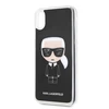 Dėklas Karl Lagerfeld KLHCI65ICGBK iPhone XsMax juoda/juodas Iconic Glitter