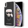 Dėklas Karl Lagerfeld KLHCI65ICGBK iPhone XsMax juoda/juodas Iconic Glitter