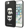 Apple iPhone 7+ / 8+ Karl Lagerfeld dėklas Saffiano Ikonik Karl&amp;Choupette Head (KLHCI8LSAKICKCBK) juodos spalvos