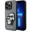 Karl Lagerfeld dėklas, skirtas iPhone 14 Pro 6,1 KLHCP14LSANKCPG sidabrinis kietas dėklas , skirtas Saffiano Karl - Choupette