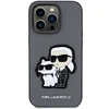 Karl Lagerfeld dėklas, skirtas iPhone 14 Pro 6,1 KLHCP14LSANKCPG sidabrinis kietas dėklas , skirtas Saffiano Karl - Choupette