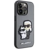 Karl Lagerfeld dėklas, skirtas iPhone 14 Pro 6,1 KLHCP14LSANKCPG sidabrinis kietas dėklas , skirtas Saffiano Karl - Choupette