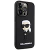 Dėklas Karl Lagerfeld KLHCP14X3DRKINK Apple iPhone 14 Pro Max 6.7" juodos spalvos hardcase Rubber Ikonik 3D