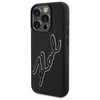 Karl Lagerfeld KLHCP15L3DRKSDLK Apple iPhone 15 Pro 6.1" dėklas telefonui juodos spalvos 3D Rubber Signature