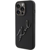 Karl Lagerfeld KLHCP15LSKSBMCK Apple iPhone 15 Pro 6.1" juodos spalvos harddėklas Silicone Karl Script