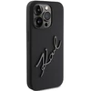 Karl Lagerfeld KLHCP15LSKSBMCK Apple iPhone 15 Pro 6.1" juodos spalvos harddėklas Silicone Karl Script