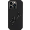 Karl Lagerfeld KLHCP15LSKSBMCK Apple iPhone 15 Pro 6.1" juodos spalvos harddėklas Silicone Karl Script