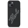 Karl Lagerfeld KLHCP15S3DRKSDLK Apple iPhone 15 6.1" dėklas telefonui juodos spalvos 3D Rubber Signature