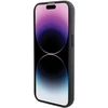 Apple iPhone 15 Karl Lagerfeld dėklas Fixed Glitter Ikonik Logo Metal Pin (KLHCP15SGKNPSK) juodos spalvos