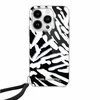 Apple iPhone 15 Pro Max Karl Lagerfeld dėklas IML Zebra Pattern &amp; Cord (KLHCP15XHZBPKCCK) juodos spalvos