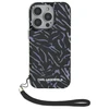 Karl Lagerfeld KLHCP16LHZBPKCCU Apple iPhone 16 Pro 6.3" dėklas telefonui violetinės spalvos Zebra With Cord