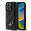 Karl Lagerfeld Quilted Signature Apple iPhone 16 Pro - dėklas telefonui juodos spalvos