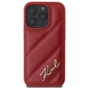 Apple iPhone 16 Pro Karl Lagerfeld Quilted Signature (KLHCP16LPQDSMGR) dėklas telefonui raudonos spalvos