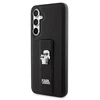 Samsung Galaxy S23 FE Karl Lagerfeld Dėklas Gripstand Saffiano Karl&Choupette Pins (KLHCS23FEGSAKCPK) juodos spalvos